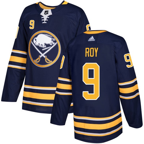 Adidas Sabres #9 Derek Roy Navy Blue Home Authentic Stitched NHL Jersey